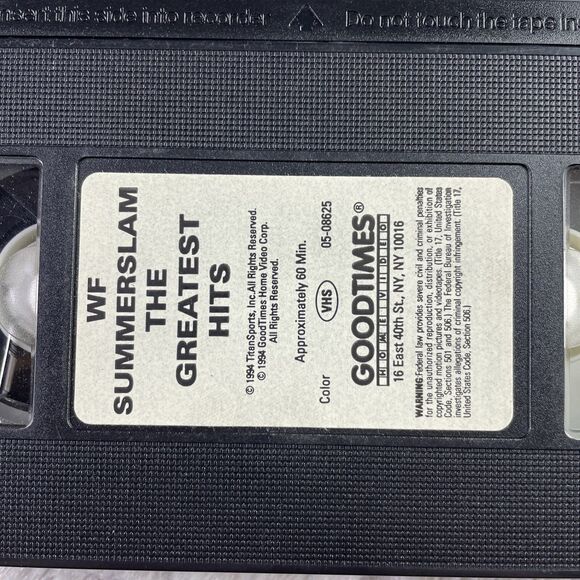 WWF SummerSlam The Greatest Hits (VHS, 1994) WWE Vintage 90s Yokozuna Lex Luger - Picture 9 of 15